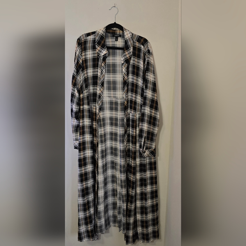 Torrid Maxi Shirt Style Kimono